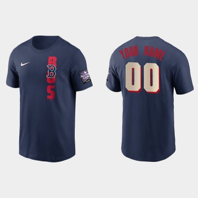 Boston Red Sox Custom Men's 2021 Mlb All Star Game Navy TShirt